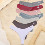 FINETOO 7 TK/komplekt M-XL Naiste puuvillane pesu 9 &uuml;hev&auml;rvilised alusp&uuml;ksid G-string Seksikad V-taljega stringid T&uuml;drukute aluspesu Naiste alusp&uuml;ksid L