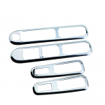 4 tk ABS Chrome'i autoakna t&otilde;stmise nupu paneeli kaane kaunistuskleebis, Peugeot 3008 2013 2014 2015 2016 glossy silver