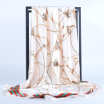 Kvaliteetsed luksuslikud siidist sallid peapael Sallid kaelasall naistele kett siidist sall naiste dekoratiivne sall 90*90cm khaki