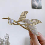 2023 Uus isikup&auml;ra Kalasaba Juuksen&otilde;el Vintage P&auml;rl Rhinestone Juukseklambrid Juukseklambrid Antiiksed Naiste Hanfu Juukseaksessuaarid Ehted