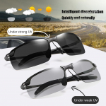 Fashion Polarized Color Changing Sunglasses Men Night Vision Car Driving Sunglass dirt bike motocross motorcycle cycling