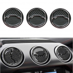 1 komplekt Auto s&uuml;sinikkiust sisemised &otilde;hu v&auml;ljalaskeava katte liistud Ford Mustang 2015- jaoks Auto tarvikud sisemuse kujundus A