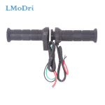 LMoDri Free shipping Universal Motorcycle Handlebar Warmers ATV Electric Heating Grips 7/8 22mm Hot Heated Molded Grip gray
