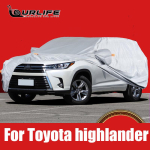 Toyota Highlander 2010 auto katte jaoks v&auml;lisp&auml;ikesekaitse UV vihma lume k&uuml;lmumise eest tolmukaitse katte Oxford lapiga For Highlander black