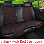 Suvine autoistme katte kaitse Auto Linane eesmine tagaosa taga seljatugi Must linane istmepadi auto sisemuse veoauto maasturile 1 black pad black