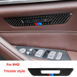 S&uuml;sinikkiust istmereguleerimise l&uuml;litipaneeli dekoratsioon auto kleebised BMW 5. seeria 528Li 530Li 540Li G30 G38 interj&ouml;&ouml;r For RHD-tricolor