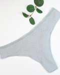Puuvillane perforatsiooniga stringid ISSA Plus S/M roosa