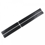 4 tk/komplekt Universaalne 3D auto s&uuml;sinikkiust kleebisega ukseplaat p&otilde;rutusvastane kriimustuskaitse auto 2PCS*Front+Back Door must
