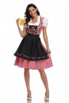 Naiste Baieri Oktoberfesti kleit, meeste kost&uuml;&uuml;m Dirndl Lederhosen, &otilde;llekarnevalipeo riietus, uhke kleit M