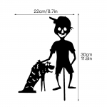 Metal Ghost Zombie Girl Dekoratsioon Halloweeni kaunistused Metall&otilde;&otilde;nes kaunistus A