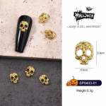 1 tk Pumpkin Skull Bat k&uuml;&uuml;nekunsti osad Retro punk stiilis sulamist s&otilde;rmek&uuml;&uuml;nev&otilde;lusid metallist DIY k&uuml;&uuml;nekunsti kaunistuste tarvikud 1#