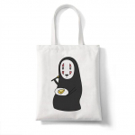 No Face Man Studio Ghibli Totoro Shopper Ostukott Anime kott Puuvillane Tote Eco Korduvkasutatav Bolso K&auml;ekott Kott Korduvkasutatav 29*32cm