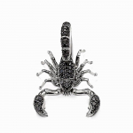 Must Scorpion Ripats Fit Kaelakee Euroopa Style Rebel Fashion Head Ehted Meestele Naistele 925 Sterling Silver kingitus