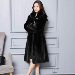 Euroopa ja Ameerika karusnaha imitatsioon naaritsa mantel Naiste mantel rev Terve naaritsa karusnahk pikk kunstlik karusnahk XXL