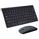 2,4g juhtmevaba klaviatuuri ja hiire kombineeritud komplekt Kaasaskantav miniklaviatuurihiired Macile lauaarvutile s&uuml;learvuti s&uuml;learvuti s&uuml;learvuti Smart Tv Ps5 Keyboard Mouse must