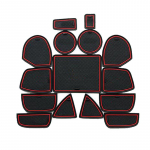 15 tk libisemisvastase v&auml;rava pesa matt kummist aluse Jeep Grand Cherokee 2011-2014 2015 2016 2017 2018 WK2 tarvikud punane