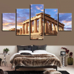 L&otilde;uendipildid Seinakunst HD-tr&uuml;kised Kodukujundus Tuba 5 t&uuml;kki Akropolis Parthenoni tempel Ehitus Maastikumaalingud Raam Ilma raamita 20x35cm*2 20x45cm*2 20x55cm*1