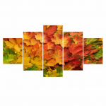 5-osaline dekoratiivmaaliplakat Uus mood kontor Kodu seinamaal Punane vahtraleht Abstraktne kunst Maastikumaal Fanxini hulgim&uuml;&uuml;k ilma raamita 20x35cm*2 20x45cm*2 20x55cm*1