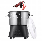 Roostevabast terasest kitkumismasin &Uuml;hendkuningriigi pistikuadapteri automaatsed kodulindude tarvikud sulgede kiireks eemaldamiseks kana kitkuja must