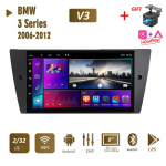 Juhtmeta Androidi autostereo raadio Carplay BMW 3. seeria E90 E91 E92 E93 jaoks 2006-2012 Multimeedia videopleier GPS-navigatsioon WIFI 2+32GB 2+32GB