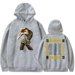 Madonna The Celebration Tour Hoodie Merch Populaarne graafikaprint Unisex Trendikas vabaaja t&auml;navar&otilde;ivad Unisex dressipluus M gray
