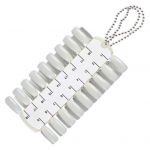 36 n&auml;pun&auml;idet Nail Art Polish Display Palette Paint Practice v&auml;rvitabel kettiga