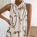 YYFS naistemood suvised vabaaja varrukateta POLO kaelusega pluusid ja s&auml;rgid S