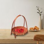 Bambusest kootud puuviljakorvi serveerimisaluse hoidik Hommikus&ouml;&ouml;k k&ouml;&ouml;ki