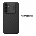NILLKIN Samsung Galaxy A35 telefoni&uuml;mbrisele CamShield Pro magnetkaamera kaitse tagakaas No Magnetic Black