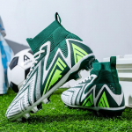 Meeste jalgpallijalatsid Laste jalgpallisaapad Naiste profijalgpalliklambrid Libisemisvastased Chaussure Football FG V&auml;lijalgpallijalatsid 39 roheline