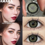 AMARA v&auml;rvilised kontaktl&auml;&auml;tsed silmadele Sinised silmav&auml;rv rohelised l&auml;&auml;tsed Korea moehall, suursilm 14,5 mm l&auml;&auml;tsed aastas 2 tk/paar SWAN-GREEN