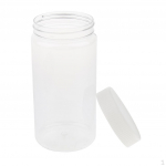 Plastist PET-mahutiga pudelipott, purgiviaal - 500 ml, hoidke sisu kuivana