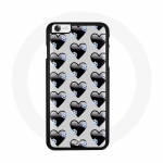 Iphone 8 &uuml;mbris Black Hearts taustal