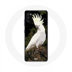Samsung Galaxy A41 &uuml;mbris valged kakaduud papagoid puu otsas