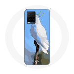 Coque pour Vivo Y21s 2021 / Y21 2021 Cacato&egrave;s Perroquets blanc Oiseaux