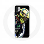 Coque pour Xiaomi Redmi Note 10T 5G Valentino Rossi Num&eacute;ro 46 Pilote de vitesse moto