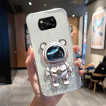 Pocox3 Quicksand Astronauti hoidik&uuml;mbris Xiaomi Mi Poco X3 Pro Nfc X4pro M3 F3 aluse silikoonist kate Poko X 3 X3pro Pokox3 jaoks poco x3 must/hall