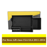 Car Interior Center Armrest Storage Glove Box For Mercedes Benz E Class W213 E200 300 2016- For Benz A/B class CLA GLA CLS for Benz A B yellow