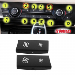 Car Heater Climate Control wind Air Volume air conditioning Switch Fan Button Cover For BMW F10 F11 F01 F02 F06 F07 F12 F15 F16 must