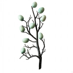 Kunstlikud lihav&otilde;ttemuna oksad dekoratsioon loominguline lihtne puu vars jaoks Green Egg