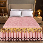 Pehme talvine soe voodikate voodil, paksendatud voodiseelikuga tikitud puuvillane tekk, voodipesukomplekt padjap&uuml;&uuml;ridega Bed Sheet 120x200cm
