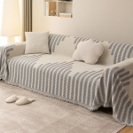 &Scaron;enill diivanipadi Nordic Simple High-end Sense nelja aastaaja universaalne libisemisvastane diivanir&auml;tik t&auml;iskatte riie 180*130cm gray