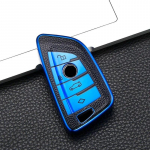 Nahast stiilis auto kaugjuhtimispuldi v&otilde;tme&uuml;mbrise kate BMW X1 X3 X5 X6 X7 1 3 5 6 7 seeria G20 G30 G11 F15 F16 G01 G02 F48 v&otilde;tmeta