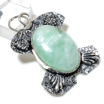 Natural Aquamarine Gemstone Handmade 925 Sterling Silver Pendant 2.17 z5i07