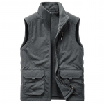 2024. aasta meeste vabaaja vest jakk Meeste s&uuml;gisene &uuml;hev&auml;rviline t&ouml;&ouml;riist, stiilis vest, meeste fliisist mitme taskuga vabaaja vest, meeste vaba vest 4XL must