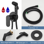 ULA bideesegisti Must kroomi segisti WC segistid Ducha k&uuml;lma ja kuuma vee segisti kraana &uuml;mmargune du&scaron;&scaron; pihusti h&uuml;gieeniline du&scaron;&scaron;