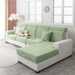 Neljaleheline Clover Stretch Nelja hooaja universaalne diivani kate T&auml;ispakett Universaalne kattekangas Lucky Grass diivan Cushionasa Backrest-1 sinine