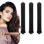 3 TK No Heat juuste lokkimiskomplekt pikkadele juustele Heatless juuksekoolutaja &ouml;&ouml;seks magama Juukserullid Lainelised 0 khaki