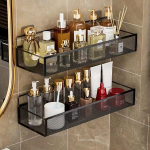 Perforeerimata seinariiul, vannitoa seinariiul, vannitoak&ouml;&ouml;gi riputuskorv, &uuml;li&otilde;pilaste &uuml;hiselamu hoiuriiul must