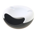 Loominguline kahekihiline meloniseemnetaldrik Mobiiltelefoni kronstein Kuivatatud puuviljataldrik Elutuba Majapidamises puuviljakast seemned p&auml;hklid s&auml;ilituskast 20.5*11.5cm must valge v&auml;rv